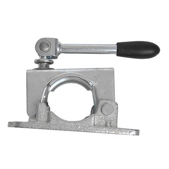 Clamp 48mm cast iron with tilting lever for jockey wheel