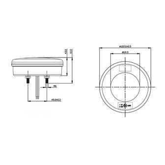 Front light 2 function 122mm 24LED