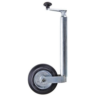 Jockey wheel 48mm metal rim with solid rubber tyre 200x50mm