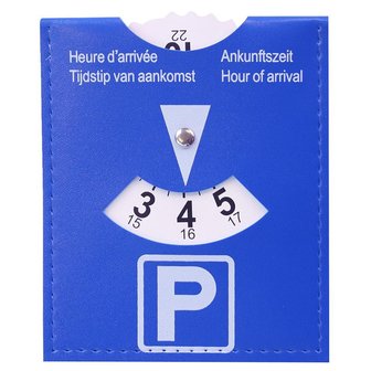 Parking disc in polybag