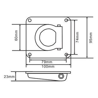 Cargo lashing anchor single