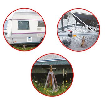 Support set of 4 aluminium