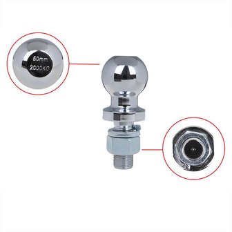 Towbar ball straight M22 x 50mm