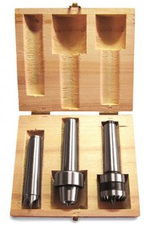 Set of 3 connections for woodworking lathes