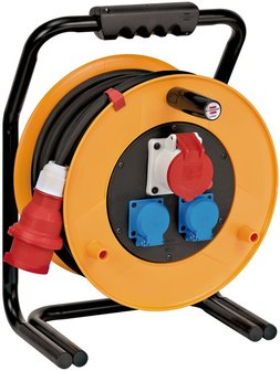 Brobusta&reg; CEE 1 IP44 cable reel for industry/construction 30m