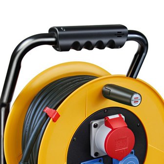 Brobusta&reg; CEE 1 IP44 cable reel for industry/construction 30m