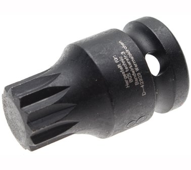 Impact Bit Socket length 43 mm (1/2) Drive Spline (for XZN) M16