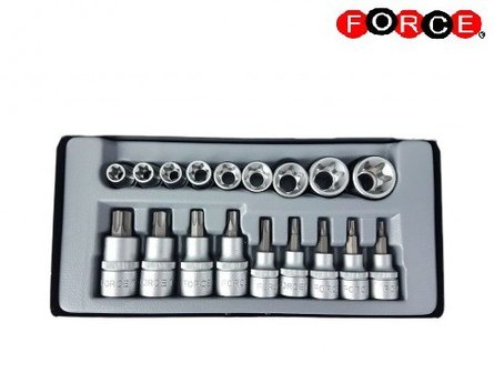 Star socket set 18pc