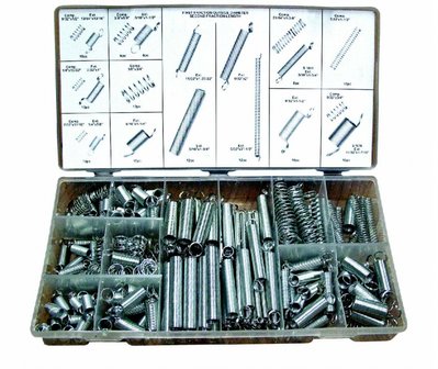 Extension &amp; Compression Springs Assortment 200pc