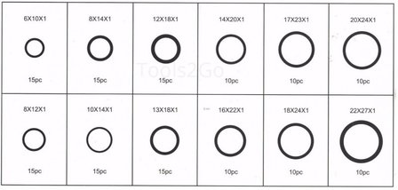 Copper Washer Assortment 150pc