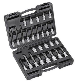 1/2 Spline socket bit set 28pc