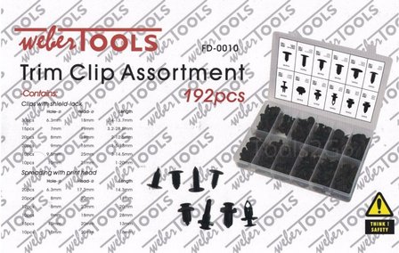 Trim Clip Assortment 192pc