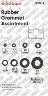 Rubber Grommet Assortment 180pc