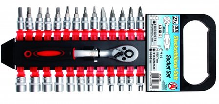 27-piece Socket Set, 1/4