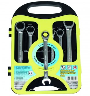 Ratchet Combination Wrench Set 8 - 19 mm 7 pcs