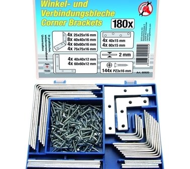 Corner Bracket Set, 180-pcs.