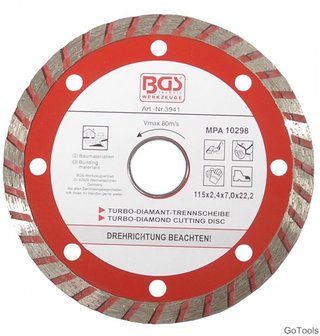 Turbo Cutting Disc diameter 115 mm