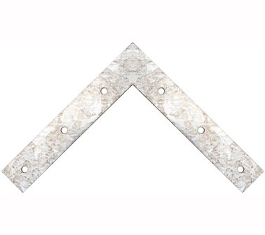 2-piece L-Plate 150 x 150 x 25 x 2 mm