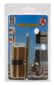 Expert Solid Brass Cylinder Lock, 60 mm long
