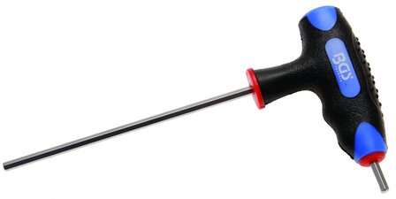 T-Handle Wrench for Hexagon Screws, 4 mm, Length 120 mm