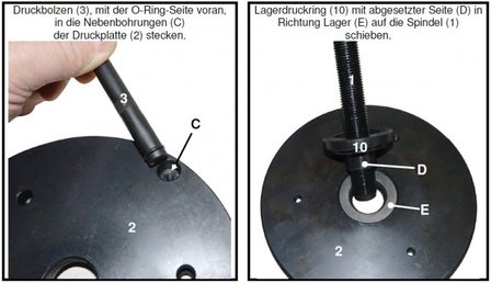 Wheel Hub Bearing Unit Tool for Ford, Volvo, Mazda, 78 mm