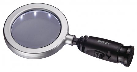 Magnifier hand x3 / 100mm m. 14 leds