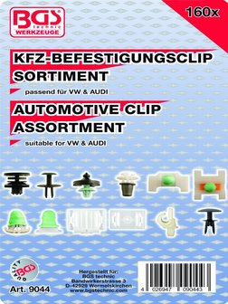 160-piece Automotive Clip Assortment for Audi &amp; VW