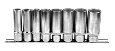 1/2 6-point Deep socket set SAE 8pc