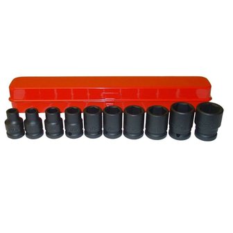 1/2 Impact socket set SAE 10pc