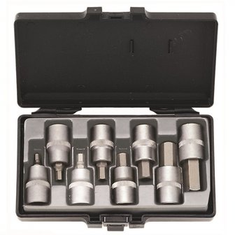 1/2 Hex socket bit set SAE 8pc