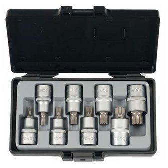 1/2 Spline socket bit set 8pc