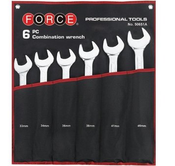 Combination wrench set Jumbo 6pc