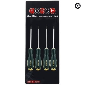 Star tamperproof screwdriver set 4pc