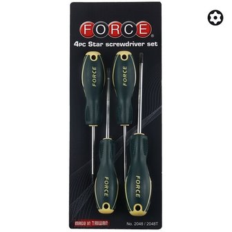 Star tamperproof screwdriver set 4pc