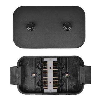 Cable connection box plastic 8x4-pin connections across