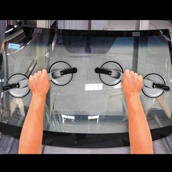 Aluminium vacuum lifter with 2 suction cups