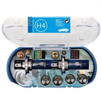 Spare bulb kit H4 16-pieces