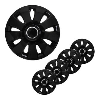 Wheel cover Fox black 15 inch x4 pcs