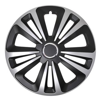 Wheel cover Terra silver/black 14 inch x4 pcs