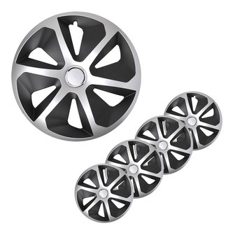 Wheel cover Roco silver/black 14 inch x4 pcs