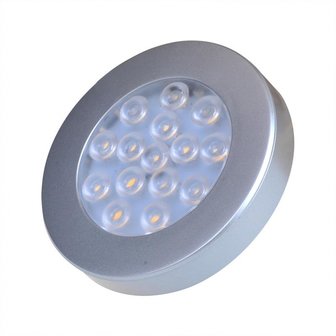 Surface mounted spotlight 15-leds 12V 200lm &Oslash;70x12mm