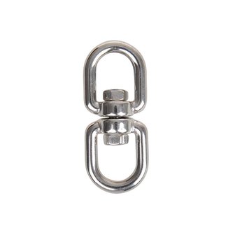 Swivel lock 6mm, A4 stainless steel AISI 316, eye/eye, 1,350 daN