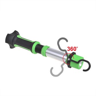 Flexible inspection lamp COB LED rechargeable with hook and magnet