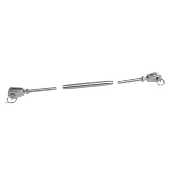 Mitten tensioner M5 for sail, 2.5mm, A4 stainless steel AISI 316