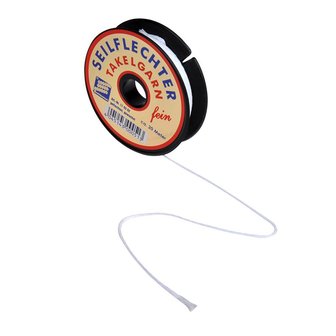 Whipping twine, fine, waxed, 20m, white