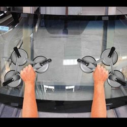 Vacuum lifter aluminum with 3 suction cups