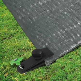 Tent carpet clips with screw - set of 4