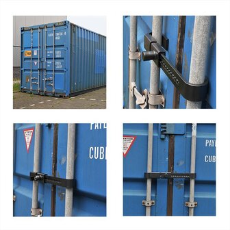 Adjustable trailer and container lock