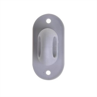 Plastic twist lock for oval eye