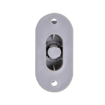 Plastic twist lock for oval eye
